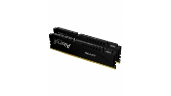 Kingston Fury Beast 64GB DDR5, 6000 MHz, CL36, 288-Pin, DIMM Kit (32GB x 2) Kingston