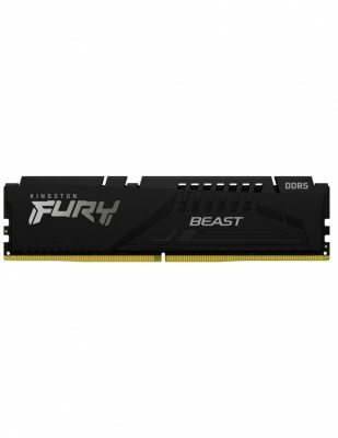 Kingston Fury Beast 64GB DDR5, 6000 MHz, CL36, 288-Pin, DIMM Kit (32GB x 2) Kingston