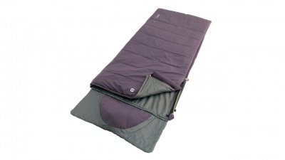 Outwell Contour Sleeping Bag, Right zipper, Dark Purple