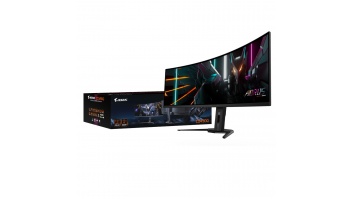 Gigabyte Gaming Monitor 49" OLED AORUS CO49DQ EK1, 5120x1440 DQHD, 3 ms, 250 cd/m2 (TYP), HDMI ports quantity 2, 144 Hz, Black