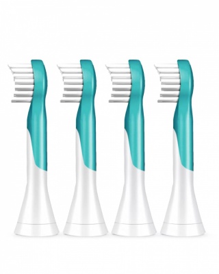 Philips Sonicare Toothbrush Heads HX6034/33 Heads For kids Number of brush heads included 4 Number of teeth brushing modes Does not apply  Aqua