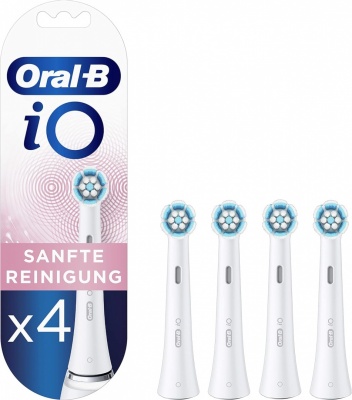 Oral-B | Cleaning Replaceable Toothbrush Heads | iO refill Gentle | Heads | For adults | Number of brush heads included 4 | White