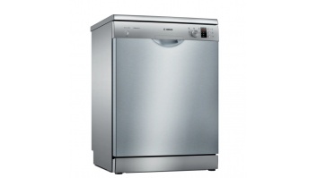 Bosch SMS25AI05E Dishwasher, Free standing, E, Width 60 cm, Display 12 place settings, Silver inox