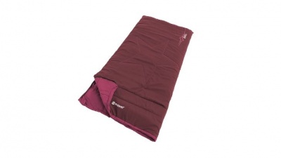 Outwell Champ Kids Deep Red Sleeping Bag 150 x 70 cm  2 way open, L-shape