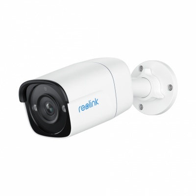 Reolink P320 5MP Smart PoE IP Camera with Person/Vehicle Detection, 100ft Night Vision & Audio Recording, White | Reolink