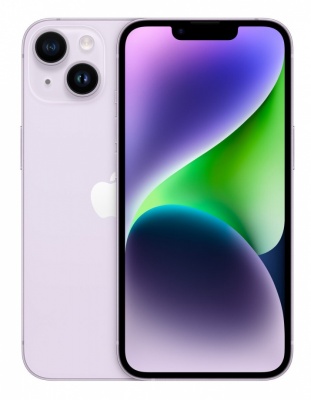 Apple | iPhone 14 | Purple | 6.1 " | Super Retina XDR | Apple | A15 Bionic | Internal RAM 4 GB | 128 GB | Dual SIM | Nano-SIM | 3G | 4G | 5G | Main camera 12+12 MP | Secondary camera 12 MP | iOS | 16 | 3279 mAh