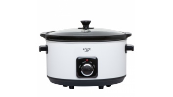 Adler | Slow Cooker | AD 6413w | 290 W | 5.8 L | Number of programs 3 | White