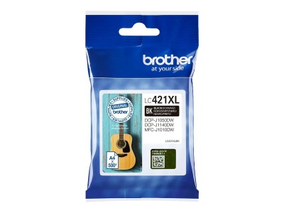 Brother LC421XLBK Ink Cartridge, Black | Brother Brother LC | LC421XLBK | Brother LC421XLBK - High Yield - black - original - ink cartridge | Ink cartridge | Black