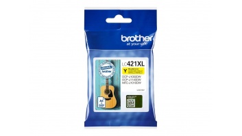 Brother LC421XLY Ink Cartridge, Yellow | Brother LC421XLY | Ink Cartridge | Yellow