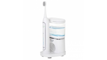 Adler 2-in-1 Water Flossing Sonic Brush | AD 2180w | Rechargeable | For adults | Number of brush heads included 2 | Number of teeth brushing modes 1 | White