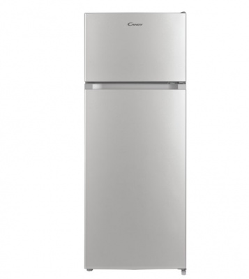 Candy | Refrigerator | CDG1S514ES | Energy efficiency class E | Free standing | Double Door | Height 142.8 cm | Fridge net capacity 170 L | Freezer net capacity 41 L | 41 dB | Silver