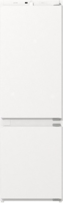 Gorenje NRKI418EE1 Refrigerator, E energy class, Built-in, Bottom freezer, Height 177 cm, Net Fridge 180 L, Net Freezer 68 L, White