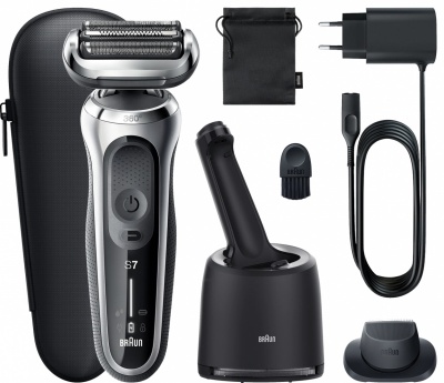 Braun | Shaver | 71-S7200cc | Operating time (max) 50 min | Wet & Dry | Silver/Black