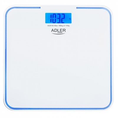 Adler | Bathroom Scale | AD 8183 | Maximum weight (capacity) 180 kg | Accuracy 100 g | White