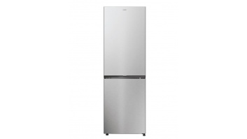 Candy CNCQ2T618EX Refrigerator, E, Free standing, Combi, Height 1850 cm, Fridge net 235 L, Freezer net 120 L, Inox