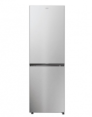 Candy CNCQ2T618EX Refrigerator, E, Free standing, Combi, Height 1850 cm, Fridge net 235 L, Freezer net 120 L, Inox