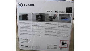 SALE OUT. Ecovacs DEEBOT X2 COMBO Vacuum cleaner,Robot+Handheld,Wet&Dry,Robot Operating 210 min,Dust bin 0,42L,6400 mAh,Black+Dual Auto-empt,DAMAGED PACKAGING, SCRATCHED ROBOT FRONT | Ecovacs Robotic Vacuum Cleaner+Handheld | DEEBOT X2 COMBO | Wet&Dry | O