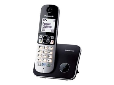 Panasonic | Cordless | KX-TG6811FXB | Built-in display | Caller ID | Black | Conference call | Phonebook capacity 120 entries | Speakerphone | Wireless connection