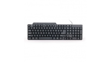 Gembird | KB-UM-104 Compact multimedia keyboard | Multimedia | Wired | US | Black | USB | 420 g