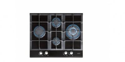 CATA | Hob | LCI 6031 B | Gas on glass | Number of burners/cooking zones 4 | Rotary knobs | Black