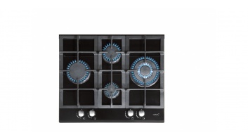 CATA | Hob | LCI 6031 B | Gas on glass | Number of burners/cooking zones 4 | Rotary knobs | Black