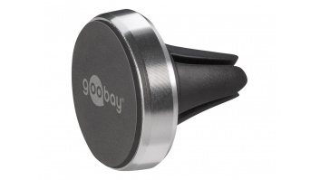 Goobay | Magnetic mount Metal Slim Design for smartphones (35mm) | 38685 | Black/Silver | Magnetic holder is suitable for almost every smartphone; Quick-Snap assembly technology for quick and easy use; Smart and almost invisible fastening option on the ca