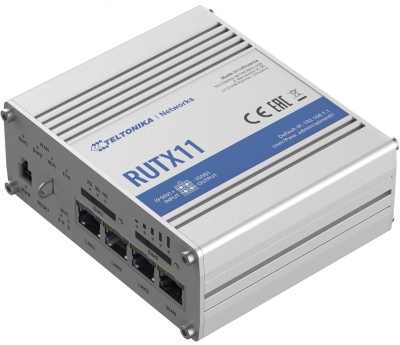 Industrial Router 4G LTE Cat6 DualSIM | RUTX11 | 802.11ac | 867 Mbit/s | 10/100/1000 Mbit/s | Ethernet LAN (RJ-45) ports 4 | Mesh Support No | MU-MiMO Yes | 4G | Antenna type 2xSMA for LTE, 2xRP-SMA for WiFi, 1xRP-SMA for Bluetooth, 1xSMA for GNSS | 1 | 2