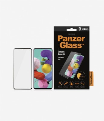 PanzerGlass | Case Friendly | Samsung | For Samsung Galaxy A51 | Black | Clear Screen Protector