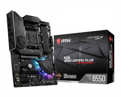 MSI | MPG B550 GAMING PLUS | Processor family AMD | Processor socket AM4 | DDR4 | Memory slots 4 | Number of SATA connectors | Chipset AMD B | ATX