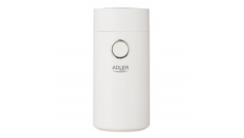 Adler | Coffee grinder | AD4446wg | 150 W | Coffee beans capacity 75 g | Lid safety switch | Number of cups  pc(s) | White