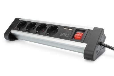 Digitus | Office Power Strip | DA-70614 | Silver/Black