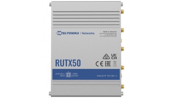 INDUSTRIAL 5G ROUTER | RUTX50 | 802.11ac | 867 Mbit/s | 10/100/1000 Mbps Mbit/s | Ethernet LAN (RJ-45) ports 5 | Mesh Support Yes | MU-MiMO Yes | 5G | Antenna type Internal