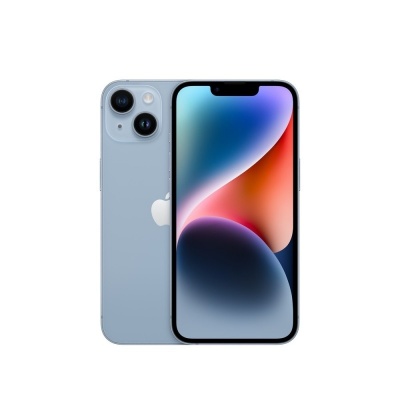 Apple | iPhone 14 | Blue | 6.1 " | Super Retina XDR | 2532 x 1170 pixels | Apple | A15 Bionic | Internal RAM 4 GB | 128 GB | Dual SIM | Nano-SIM | 3G | 4G | 5G | Main camera 12+12 MP | Secondary camera 12 MP | iOS | 16 | 3279 mAh