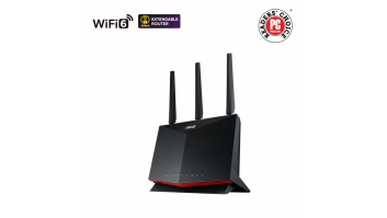 Dual Band WiFi 6 Gaming Router | RT-AX86U Pro | 802.11ax | 4804+861 Mbit/s | 10/100/1000 Mbit/s | Ethernet LAN (RJ-45) ports 5 | Mesh Support Yes | MU-MiMO Yes | No mobile broadband | Antenna type 3xExternal and 1xInternal | month(s)