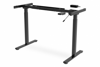 Desk frame | 71.5 - 121.5 cm | Maximum load weight 70 kg | Black