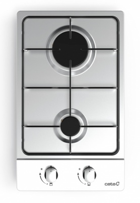 CATA | Hob | GI 3002 X | Gas | Number of burners/cooking zones 2 | Rotary knobs | Stainless steel