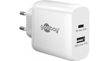 Goobay | USB-C PD Dual Fast Charger (45 W) | 65412 | N/A