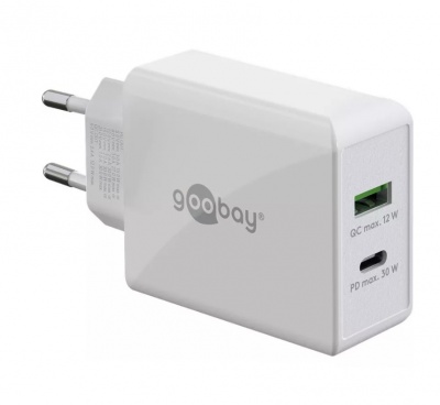 Goobay | 61674 | Dual USB-C PD Fast Charger (30 W)