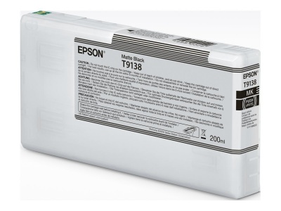 EPSON T91380N Matte Black Ink Cartridge (200ml) | Epson C13T91380N | Epson T9138 - matte black - original - ink cartridge | Epson UltraChrome HDX Ink | Matte black