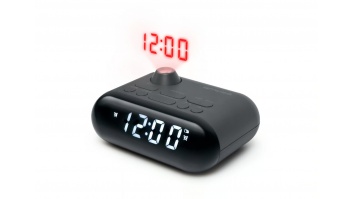 Muse M-179 P Clock Radio With Projection, Black