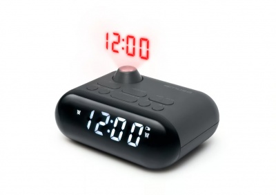 Muse M-179 P Clock Radio With Projection, Black