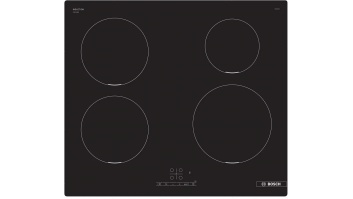 Bosch Hob | PIE611BB5E | Induction | Number of burners/cooking zones 4 | Touch | Timer | Black | Display