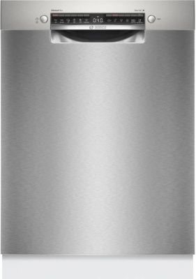 Bosch | Dishwasher | SMU4HAI01S | Built-in | Width 60 cm | Number of place settings 13 | Number of programs 6 | Energy efficiency class D | Display | AquaStop function | Silver