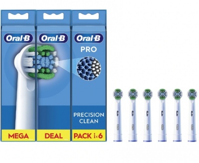 Oral-B | Precision Clean Brush Set | EB20RX-6 | Heads | For adults | Number of brush heads included 6 | White