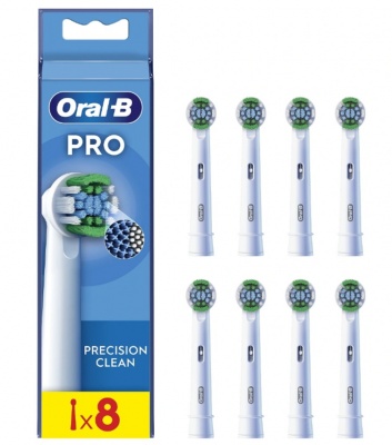 Oral-B | Precision Clean Brush Set | EB20RX-8 | Heads | For adults | Number of brush heads included 8 | White