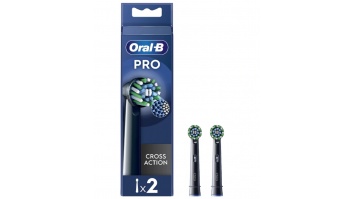 Oral-B | Replaceable toothbrush heads | EB50BRX-4 Cross Action | Heads | For adults | Number of brush heads included 4 | Black