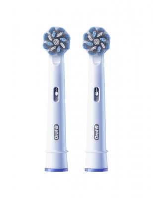 Oral-B | Replaceable toothbrush heads | EB60X-2 Sensitive Clean Pro | Heads | For adults | Number of brush heads included 2 | White