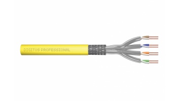 Digitus CAT 7A S-FTP installation cable, 1500 MHz Cca, AWG 22/1, 1000 m, SX, Yellow | Digitus