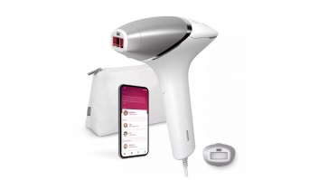 Lumea IPL 8000 Series Hair Removal Device with SenseIQ | BRI940/00 | Bulb lifetime (flashes) 450.000 | Number of power levels 5 | White/Silver