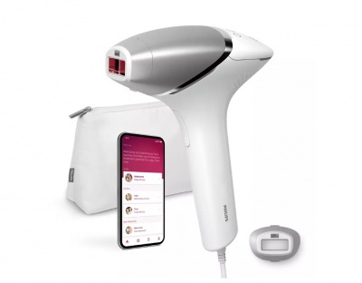 Lumea IPL 8000 Series Hair Removal Device with SenseIQ | BRI940/00 | Bulb lifetime (flashes) 450.000 | Number of power levels 5 | White/Silver